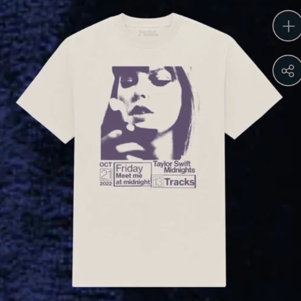Taylor Swift Official Midnights Album Merch Size Large